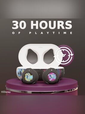 Disney Stitch True Wireless Earbuds with Multicolor Case